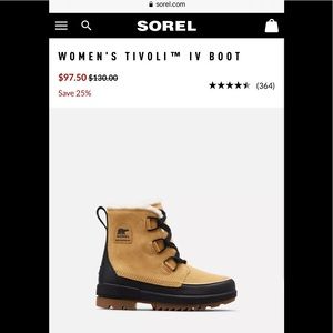 Sorel tivoli boot